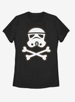 Star Wars Trooper Skull Patch Womens T-Shirt