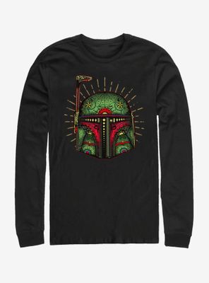 Star Wars Boba Sugar Skull Long-Sleeve T-Shirt