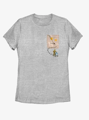 Star Wars Desert Tracks Faux Pocket Womens T-Shirt