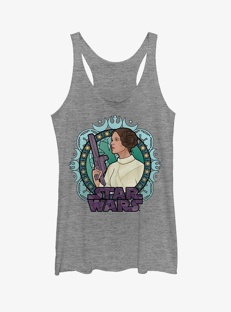 Star Wars Leia Glass Womens Tank Top