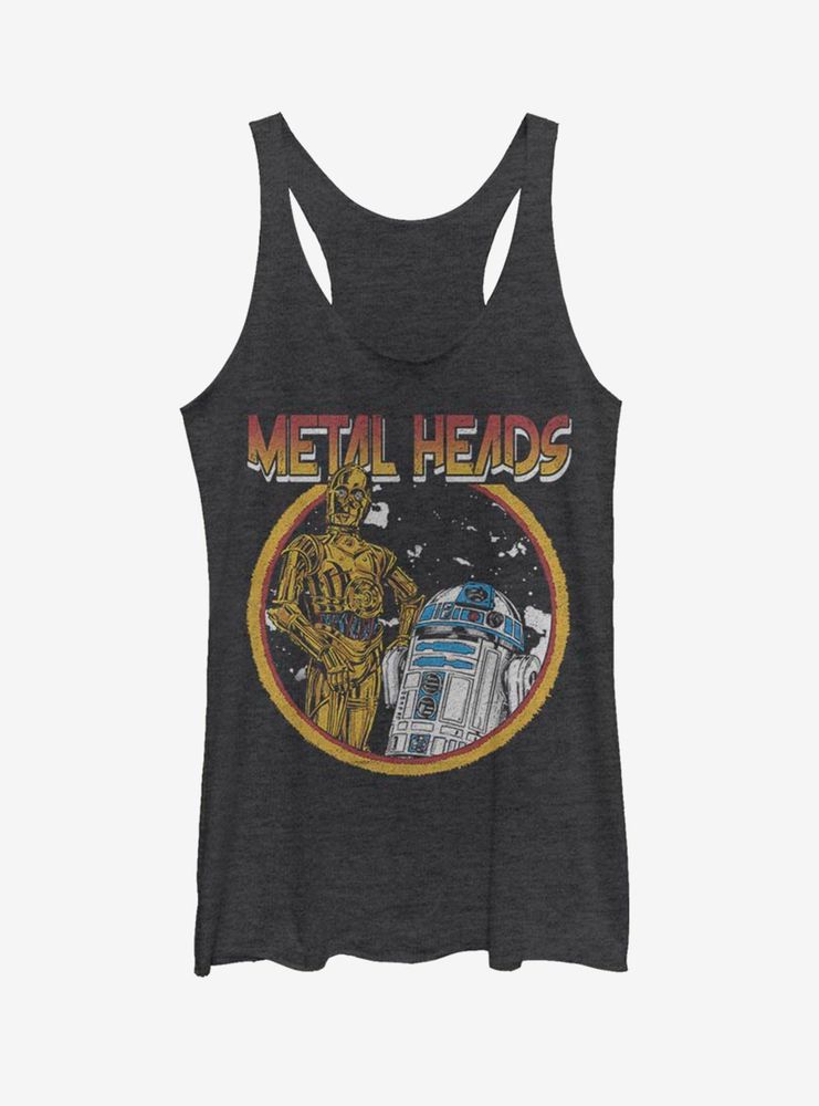 Star Wars Metal Droids Womens Tank Top