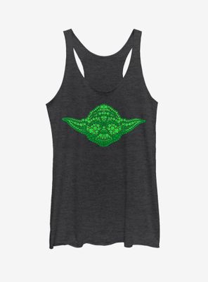 Star Wars Yoda Clovers Womens Tank Top