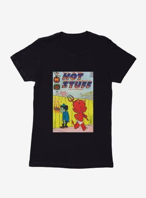 Hot Stuff The Little Devil Ball Game Comic Cover Womens T-Shirt