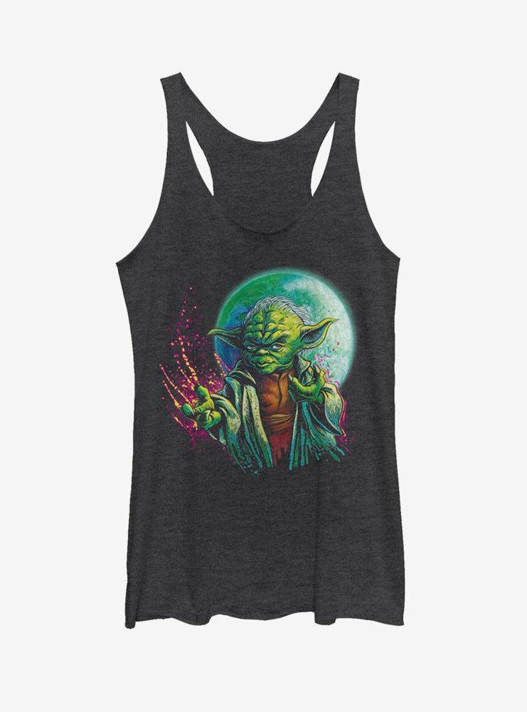 Star Wars Cool Yoda Womens Tank Top