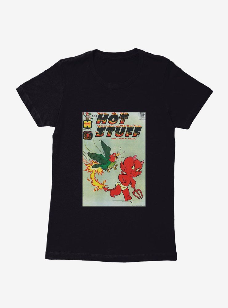 Hot Stuff The Little Devil Bird Watching Comic Cover Womens T-Shirt