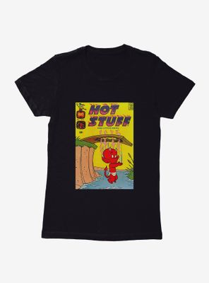 Hot Stuff The Little Devil Diving Comic Cover Womens T-Shirt