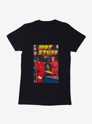 Hot Stuff The Little Devil Flamethrower Comic Cover Womens T-Shirt