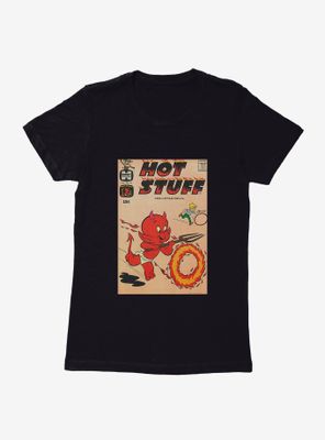 Hot Stuff The Little Devil Playing Around Comic Cover Womens T-Shirt