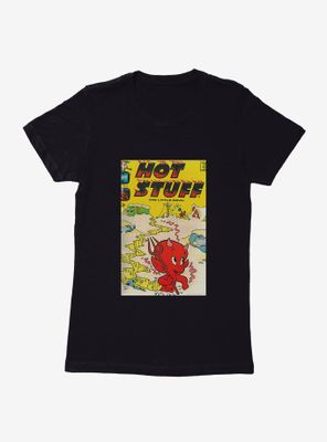 Hot Stuff The Little Devil Snow Day Comic Cover Womens T-Shirt