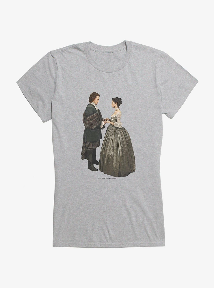 Outlander Jamie and Claire Wedding Girls T-Shirt