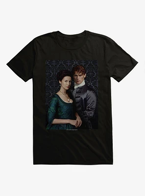 Outlander Jamie and Claire Portrait T-Shirt