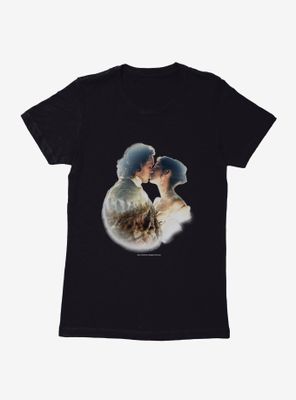 Outlander Claire and Jamie Kiss Womens T-Shirt