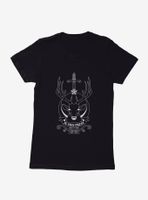 Outlander Deer Je Suis Prest Emblem Womens T-Shirt
