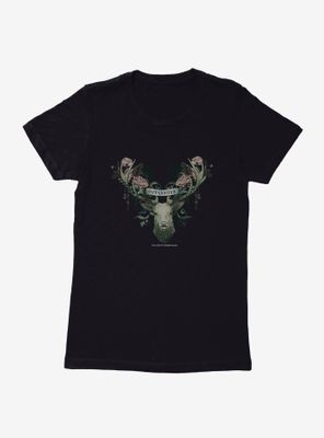 Outlander Floral Deer Womens T-Shirt