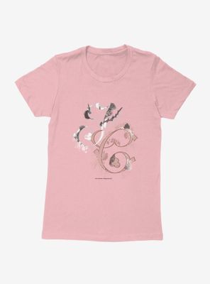 Outlander Jamie and Claire Initials Typography Womens T-Shirt