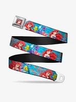 Disney The Little Mermaid Flounder Vivid Underwater Poses Seatbelt Belt