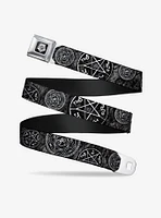 Supernatural Black & White Icons Seatbelt Belt