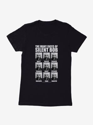 Jay And Silent Bob Reboot The Many Faces of Table Womens T-Shirt