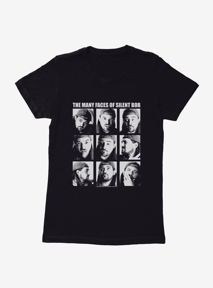 Jay And Silent Bob Reboot The Many Faces of Womens T-Shirt