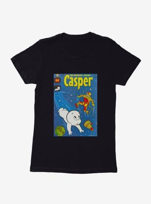 Casper The Friendly Ghost Outer Space Comic Cover Womens T-Shirt