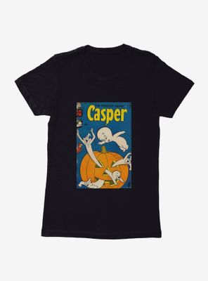 Casper The Friendly Ghost Pumpkin Comic Cover Womens T-Shirt