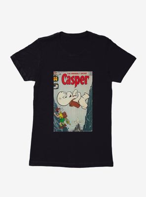 Casper The Friendly Ghost Mountain Walker Comic Cover Womens T-Shirt
