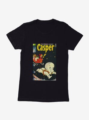 Casper The Friendly Ghost Sleigh Ride Comic Cover Womens T-Shirt