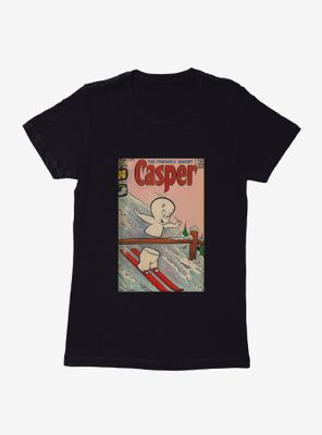 Casper The Friendly Ghost Snow Fun Comic Cover Womens T-Shirt