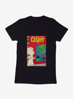 Casper The Friendly Ghost Monster Comic Cover Womens T-Shirt
