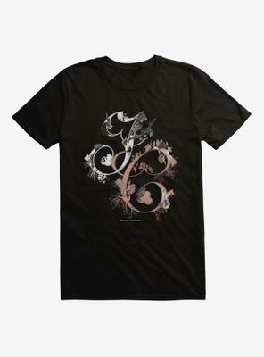 Outlander Jamie and Claire Initials Typography T-Shirt