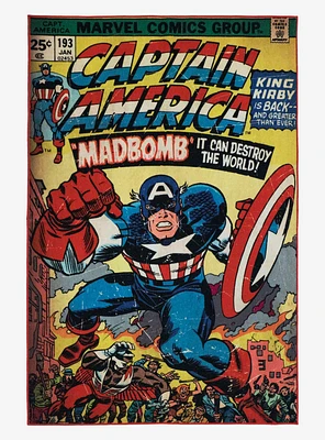Marvel Captain America Comic Rug