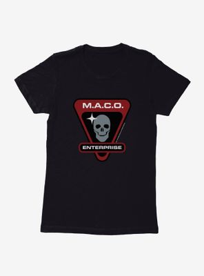 Star Trek M.A.C.O. Enterprise Skull Womens T-Shirt