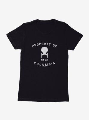 Star Trek Property Of NX-02 Columbia Womens T-Shirt