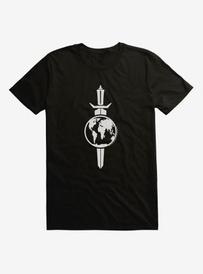Star Trek 602 Club Earth Icon Grayscale T-Shirt