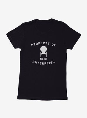 Star Trek Property Of NX-01 Enterprise Womens T-Shirt