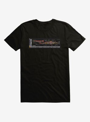 Star Trek NX-01 Ship Blueprints Side T-Shirt