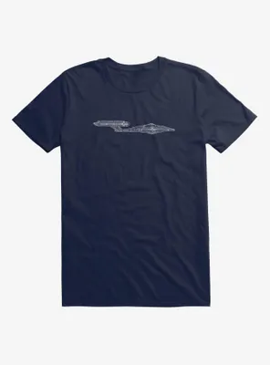 Star Trek NX-01 Ship Outline T-Shirt