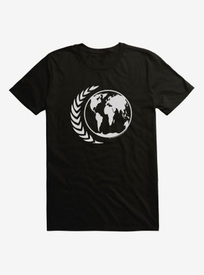 Star Trek Starfleet Command Earth Grayscale Icon T-Shirt