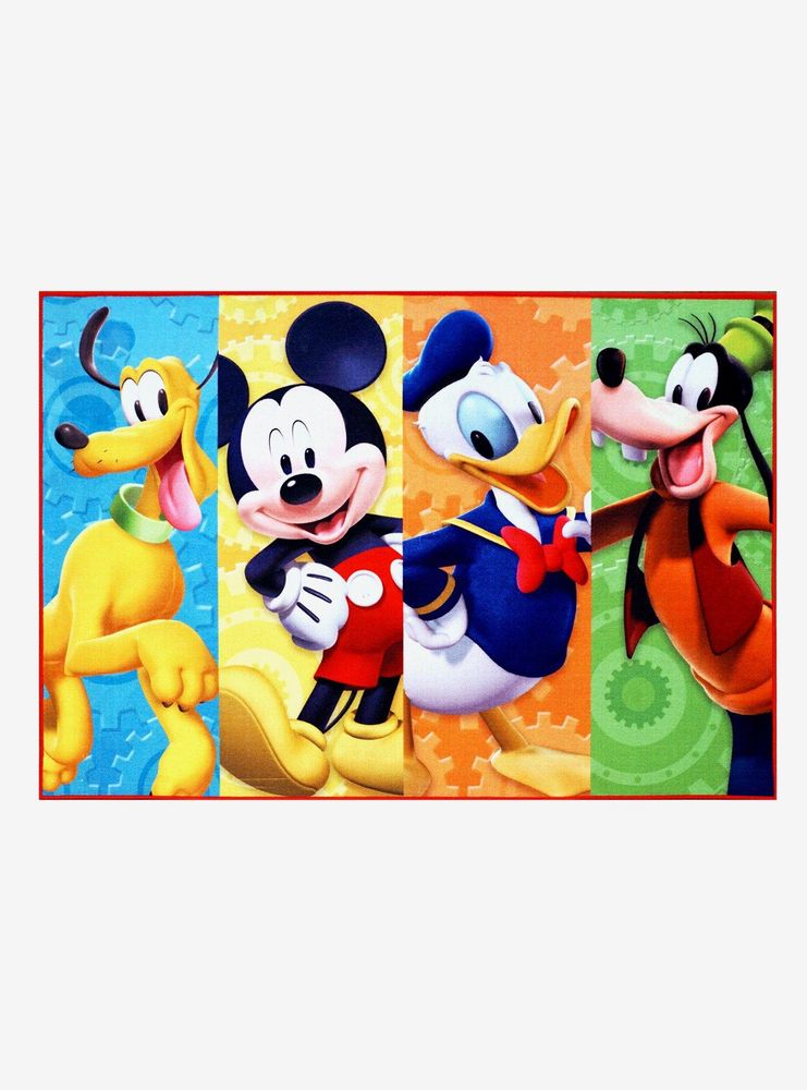 Disney Mickey, Donald, Pluto and Goofy Rug