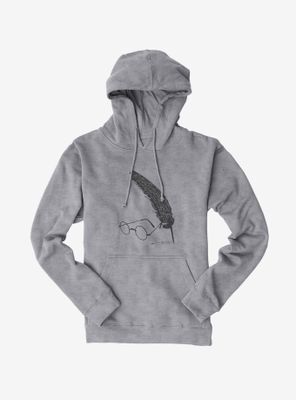Harry Potter Glasses And Quill Script Hoodie