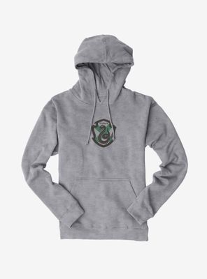 Harry Potter Slytherin Grey Shield X Hoodie