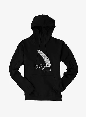 Harry Potter Glasses And Quill Script Hoodie