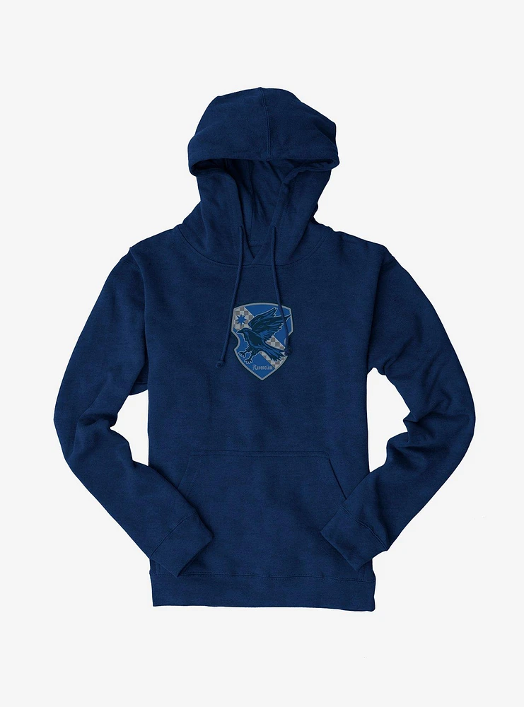 Harry Potter Ravenclaw Checkered Shield Hoodie