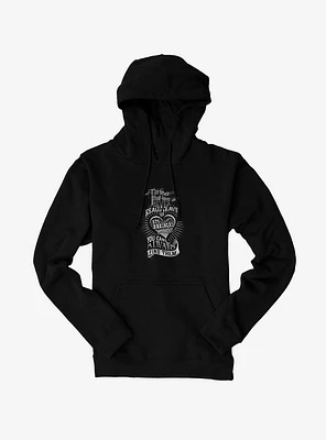 Harry Potter BW Ones That Love Us Quote Hoodie