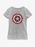 Marvel Captain America Spray Logo Youth Girls T-Shirt