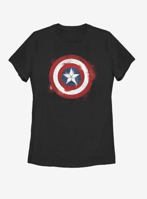 Marvel Captain America Spray Logo Womens T-Shirt