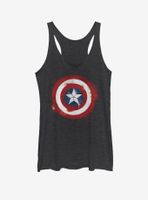 Marvel Captain America Spray Logo Womens Tank Top