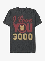 Marvel Iron Man Love You 3000 Icon Face T-Shirt
