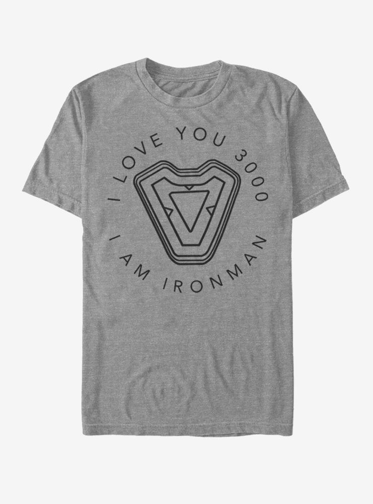 Marvel Iron Man Man's Heart T-Shirt