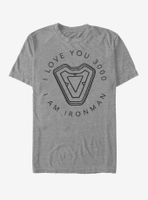 Marvel Iron Man Man's Heart T-Shirt